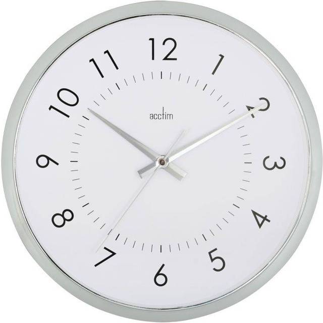 Acctim Yoko Wall Clock White Chrome