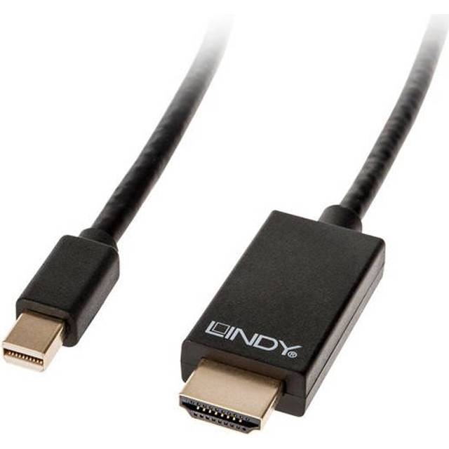 LINDY 40920 0,5 m aktiv Mini DisplayPort till HDMI-adapterkabel med HDR