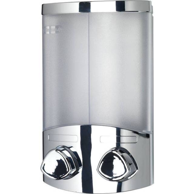 Euro Soap Dispenser Chrome, Easy To Install Wall Mounted Pump Dispenser - Croydex