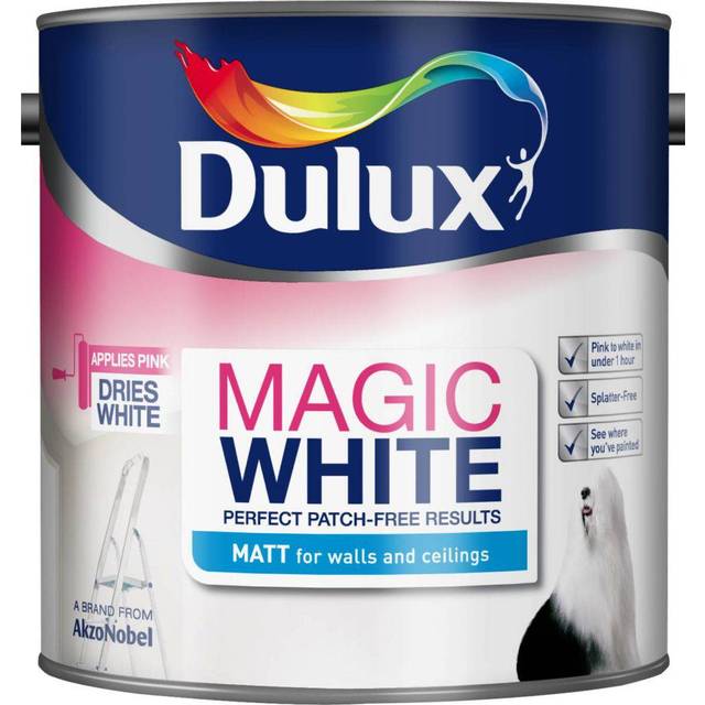 Dulux Magic Matt Emulsion Paint, 2.5L, White