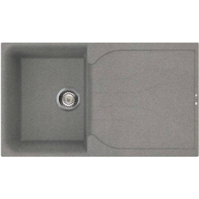 Reginox Ego Reversible Compact Composite Kitchen Sink & Drainer Single Bowl in Titanium Granite Composite