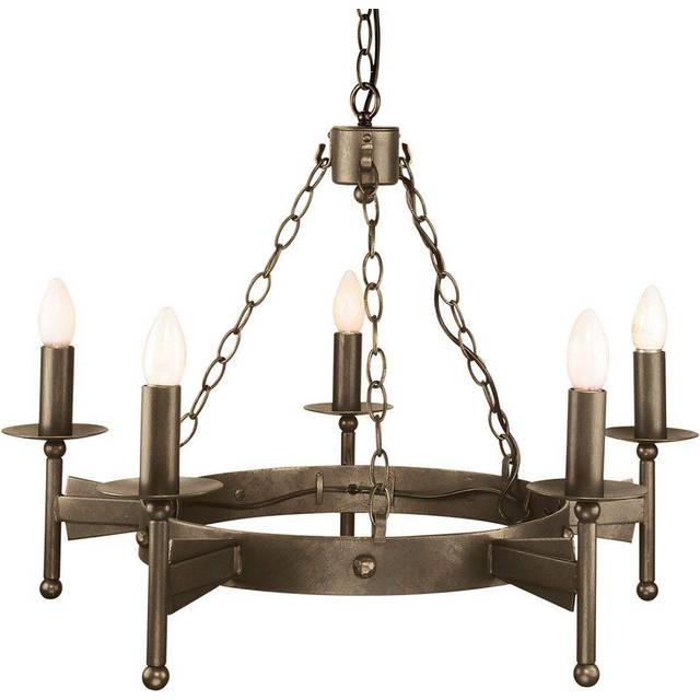 Elstead Cromwell 5 Light Chandelier - Old Bronze