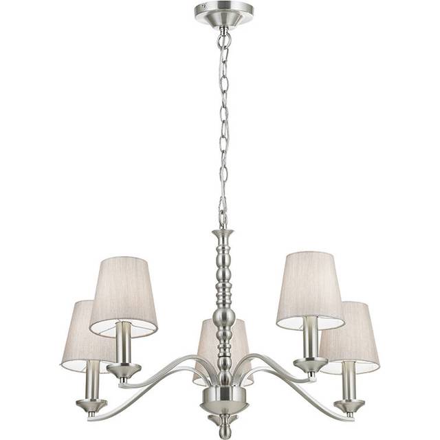 Ensora Lighting Vivian 5 Light Chandelier Ceiling Light, Brown