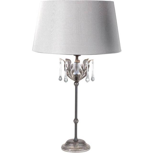 Elstead AML/TL BLK/SIL Amarilli One Light Table Light (includes Shade)
