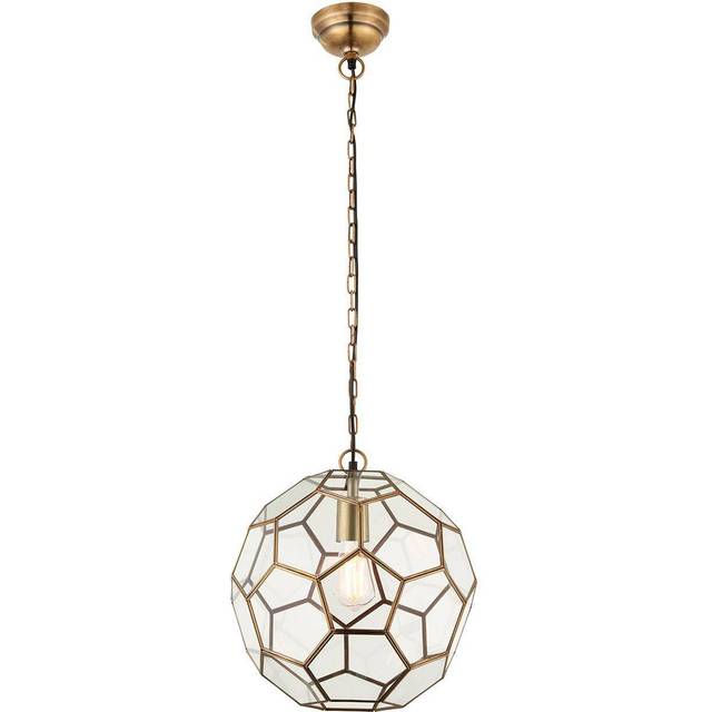 Vogue Hillier Pentagon Pendant Light - Brass
