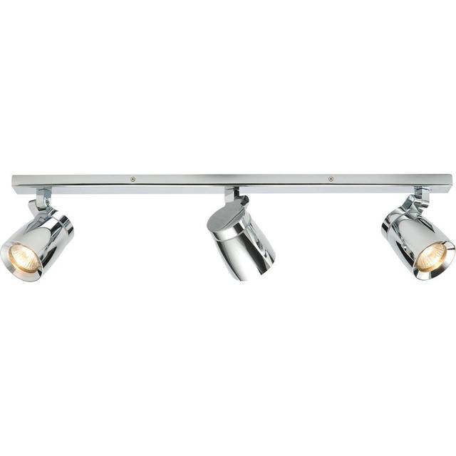 3 way multi directional bar track light gu10 ceiling spotlight adjustable - ip44