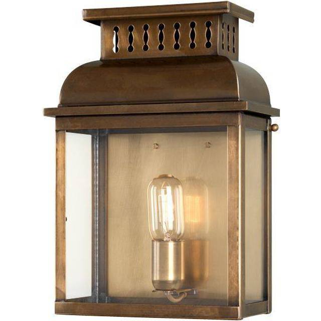 Elstead WESTMINSTER BR Westminster Hand Made Flush Wall Lantern Solid
