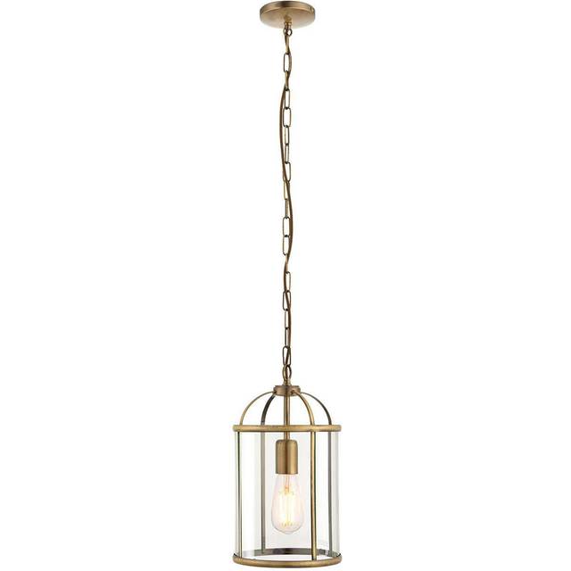 Vogue Lambeth Glass Pendant Light - Silver