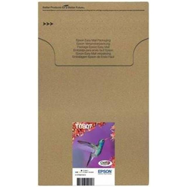Epson T0807 Ink Cartridge Multipack Hummingbird CMYK/Lt Magenta/Cyan