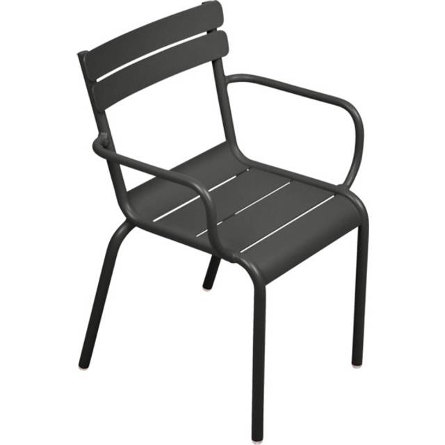 Fermob - Fauteuil bas Luxembourg - Bleu - Aluminium laqué - Designer Frédéric Sofia