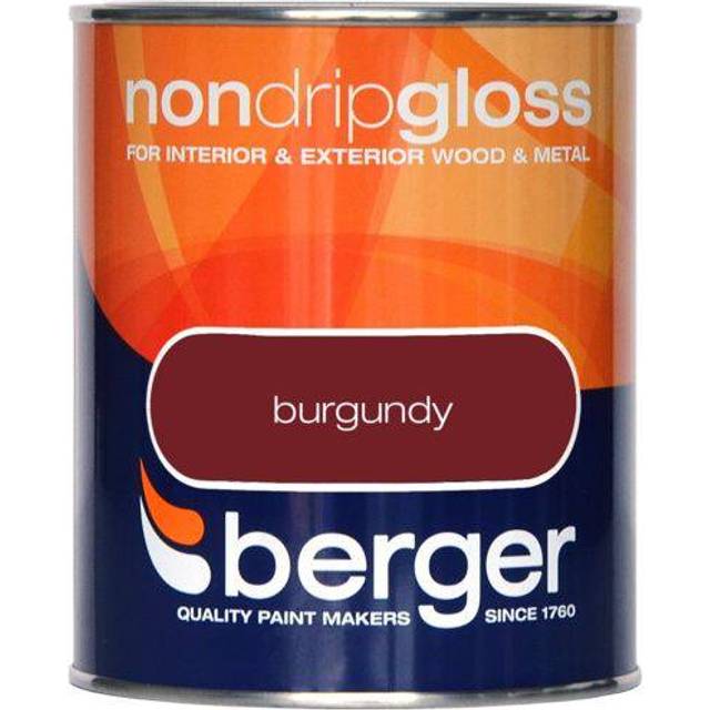 Berger Wood & Metal Bitter Chocolate Non Drip Gloss Paint 750ml - Brown