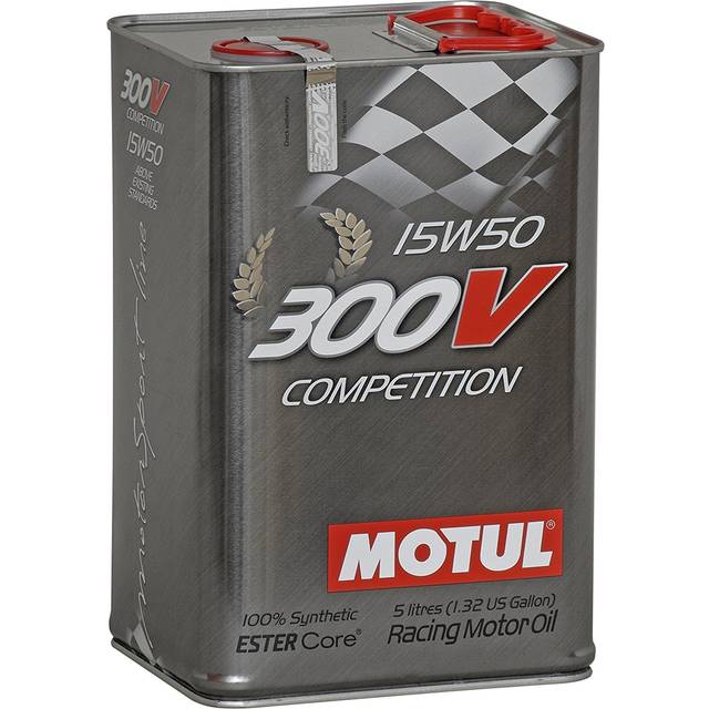 Motul 300v competition 15w-50 ester technology racing car engine oil - 5 litres