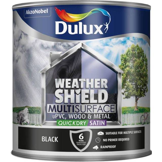 Dulux Weathershield Multi-Surface Paint - Black - 2.5L