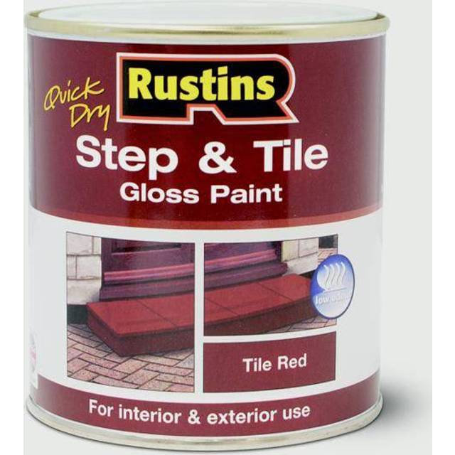 Rustins STRDW250 Quick Dry Step & Tile Paint Gloss Red 250ml