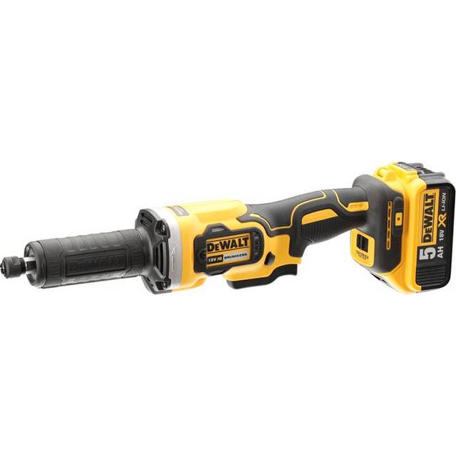 DCG426P2 18V xr 125MM Cordless Brushless Die Grinder With 2x5Ah Batts, Charger And Case - Dewalt