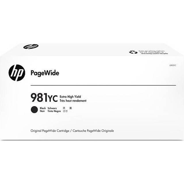 HP 981YC - Extra lång livslängd - svart - original - PageWide - bläckpatron Contract - för PageWide Managed Color MFP E58650dn, PageWide Managed Color Flow MFP E58650z