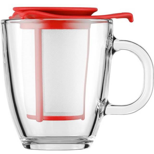 Bodum YO-YO Mug and Tea Strainer, 350ml, Red