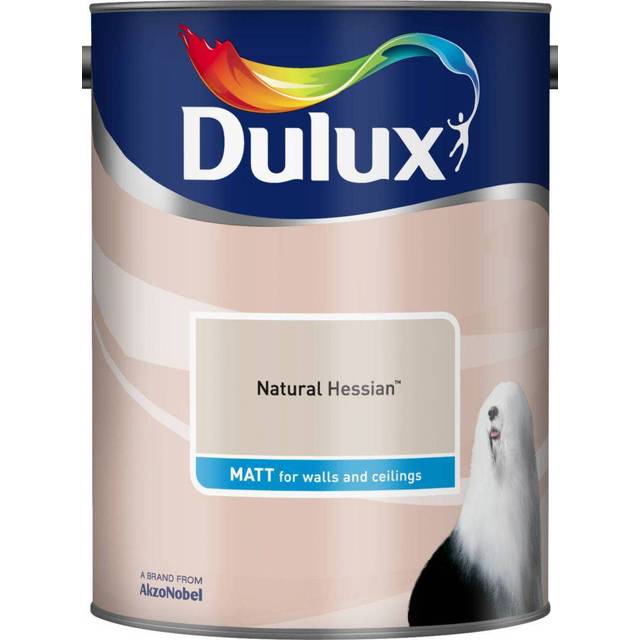 Dulux Walls & Ceilings Natural Calico Matt Emulsion Paint 5L - Cream