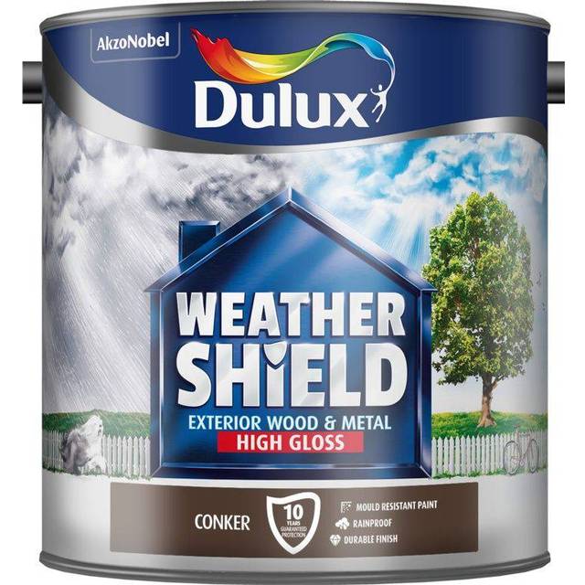 Dulux Weathershield Gloss Paint - Conker - 2.5L