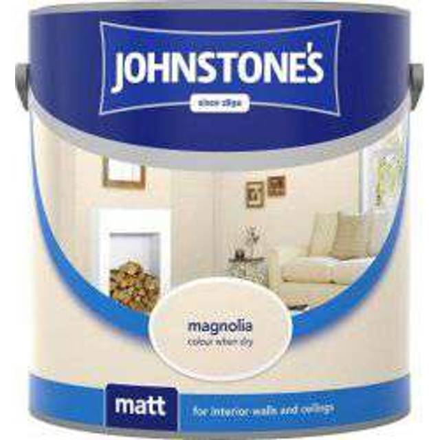 Johnstones Matt Emulsion Paint - Ivory Spray / 2.5l - Brown
