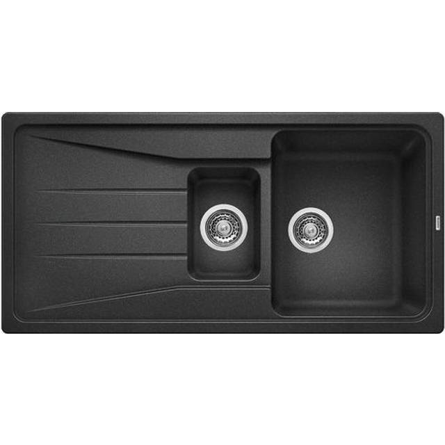 Sona 1.5 Bowl Inset Kitchen Sink - Anthracite (615mm L X 500mm W)