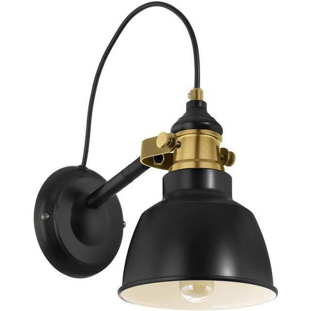 Busch 1-Light Wall Spotlight - Black (20cm H X 14.5cm W X 25cm D)