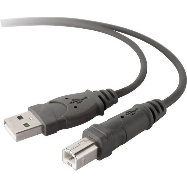 Belkin USB 2.0 A - USB 2.0 B, 3m 3m USB A USB B Male Male Grey USB cable