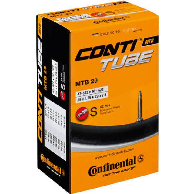 Continental Mountain Bike Inner Tube 29 Inch - 29 x 1.75 - 2.5 Inch 40mm Schrader Valve - 1.75-2.5 Inch 40mm Schrader Valve