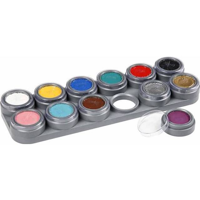 Grimas Make-Up Pure 12A – 12 vattenbaserade ansiktsfärger för halloween & maskerad!