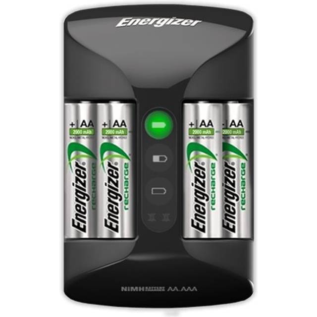 Batterie + Ricarica Batterie Per Aa, Aaa, Nimh 4X Aa Hr6 2000 Mah (4 Pz)