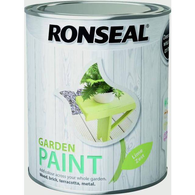 Ronseal Garden Paint Waterproof Exterior Wood Metal Brick Stone - 750ml - Sage