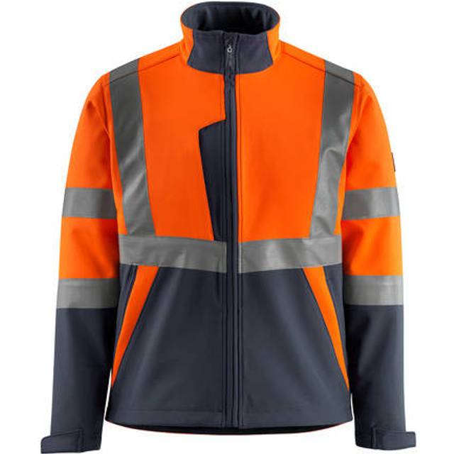 Mascot Workwear 15902 Safe Light Softshell Jacket Hi-Vis Red/Dark Anth