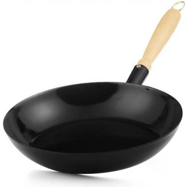 Riess Classic Black Enamel Woodcutter's Pan 26 cm - Enamel