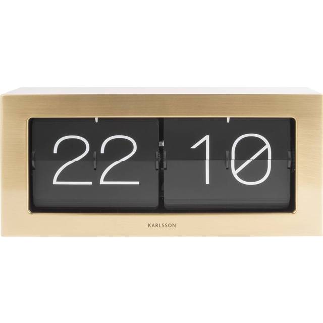 Karlsson Boxed Flip XL Bordsklocka KA5642GD - Unisex - Quartz - Gold (9 X 37 X 17,5 )