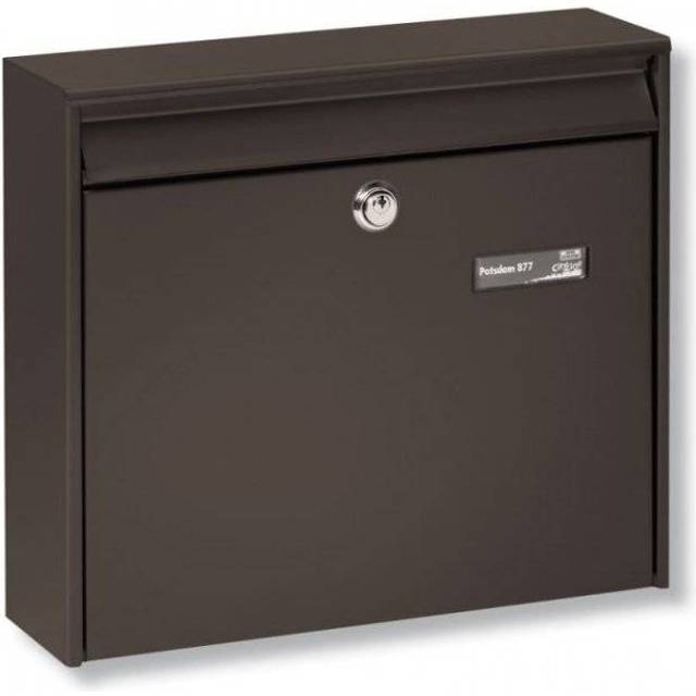 Burg Wächter 877W Potsdam Letterbox Steel White DIN C4 Galvanised