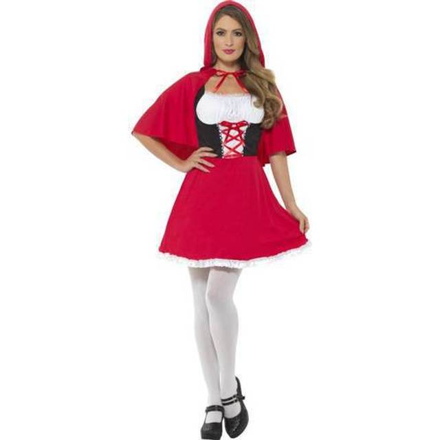 Little red riding hood womens fancy dress fairy tale book day ladies costume