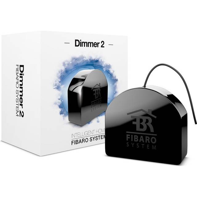 Dimmer 2 Z-Wave Plus Universal Dimming Module for Lighting, 250 W, 3.6 V, Black