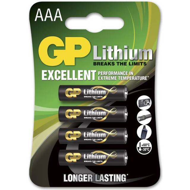 GP AAA Litium batteri 1.5V, 24LF-2U4, 4-pack