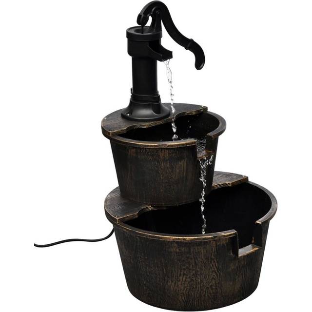 vidaXL Fontän brunn