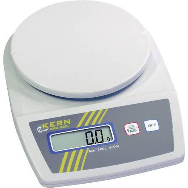KERN EMB 2200-0 serie EMB precisionsvågar, 2 200 kg vägningsområde, 1 g läsbarhet