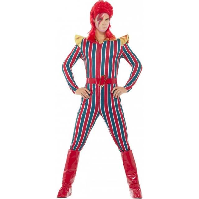 Medium Adult's Space Superstar Costume -  mens fancy dress bowie costume space superstar ziggy david adults stardust 70s womens celebrity 80s