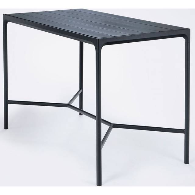 HOUE - FOUR Table - Trädgårdsbord - Black/Black Aluminium 90x160 Bar - H111 x W90 x D160 cm