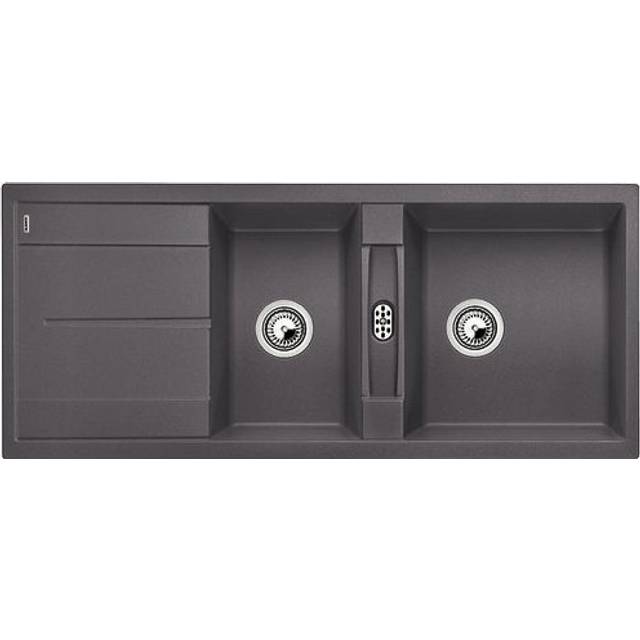 Metra 1.5 Bowl Inset Kitchen Sink - Rock Grey (450mm L X 500mm W)