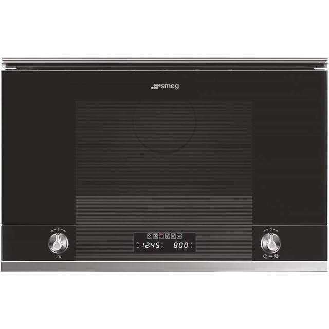 Smeg MP122N1 infälld Grill Mikrovågsugn + svart och rostfritt stål integrerad grill - 22 liter - 850 W