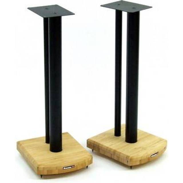 Atacama Moseco 6 Speaker Stands Dark Bamboo-Gloss Black Pole