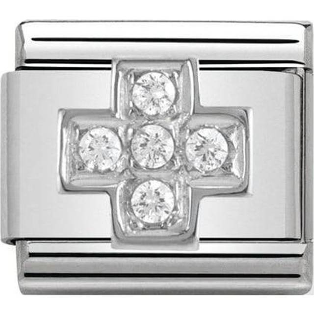 Nomination Classic Silver CZ Cross Faith &amp; Religion Charms