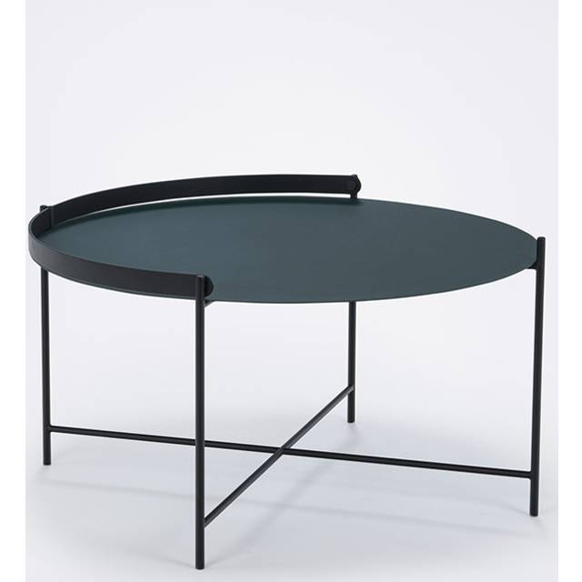 HOUE EDGE Tray Table Ø: 76 cm - Black/Black