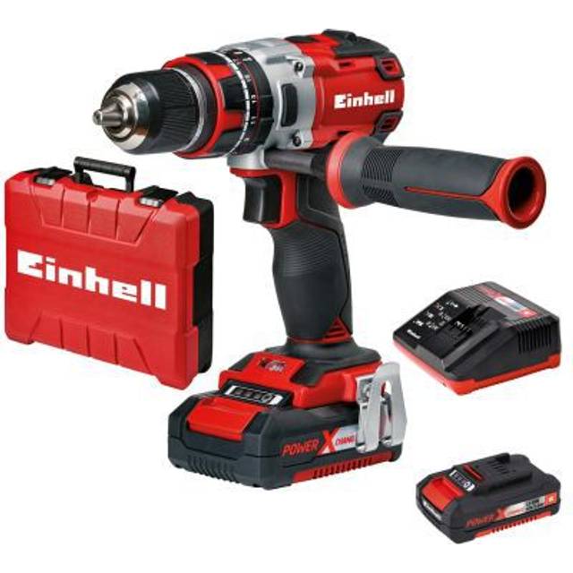 Einhell TE-CD Brushless Cordless Combi Drill PXC 18v Metal Chuck 2x 2ah Battery