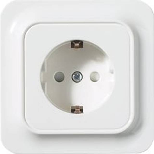 Vägguttag Schneider Electric Wde006677 Trend 1-Vägs Jordat