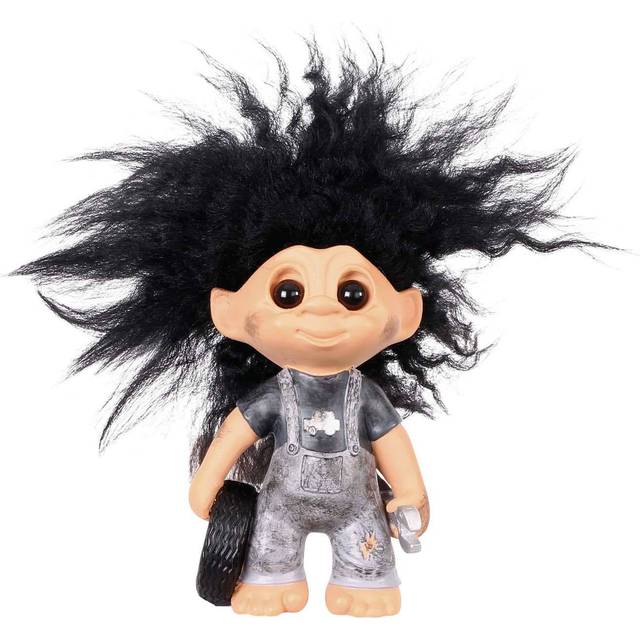 Spring Copenhagen Mekaniker, Lykketrold, 9 cm - NO_SIZE Figurer Från Magasin - Black (NO_SIZE)